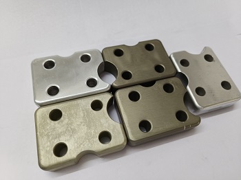 Machined steel bracket plates