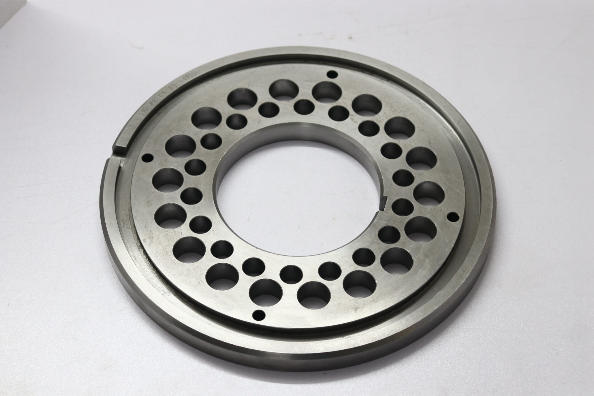 Precision drilled circular flange component