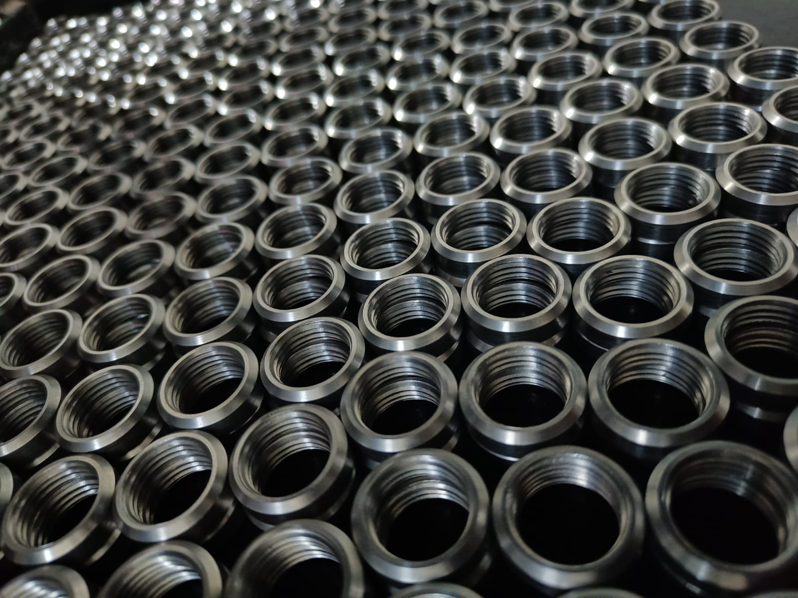 Precision machined threaded ring nuts